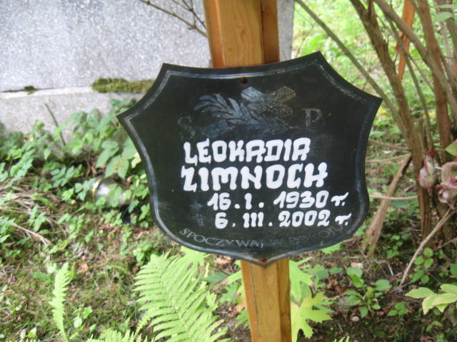 Leokadia Zimnoch 1930 Elbląg - Grobonet - Wyszukiwarka osób pochowanych
