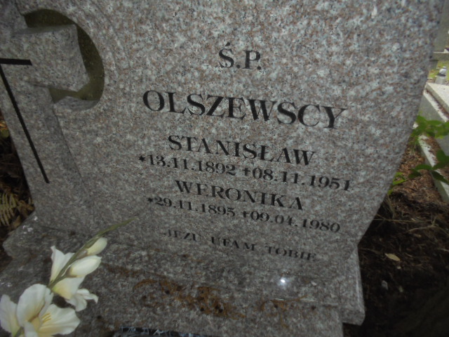 Weronika Olszewska 1895 Elbląg - Grobonet - Wyszukiwarka osób pochowanych