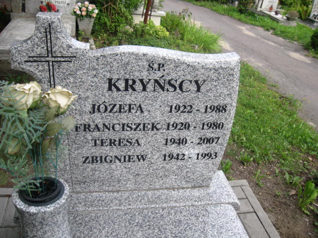 Teresa Kryńska 1940 Elbląg - Grobonet - Wyszukiwarka osób pochowanych