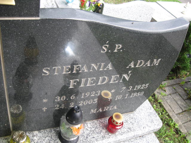 Adam Fiedeń 1925 Elbląg - Grobonet - Wyszukiwarka osób pochowanych