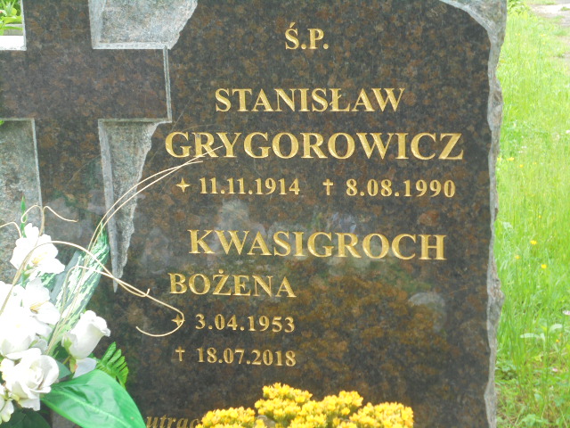 Bożena Kwasigroch   1953 Elbląg - Grobonet - Wyszukiwarka osób pochowanych