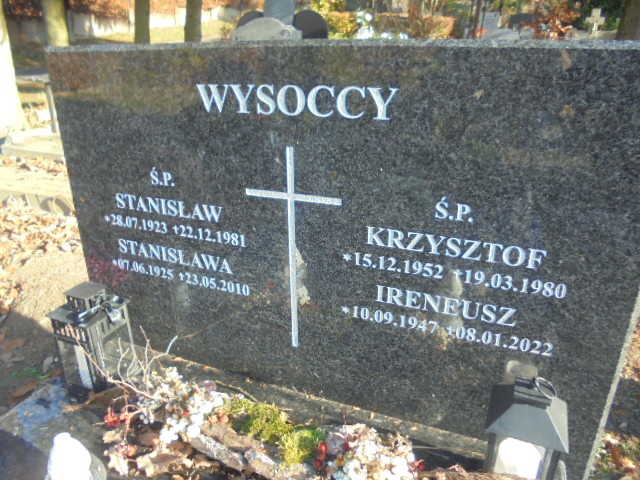 Krzysztof Wysocki 1952 Elbląg - Grobonet - Wyszukiwarka osób pochowanych