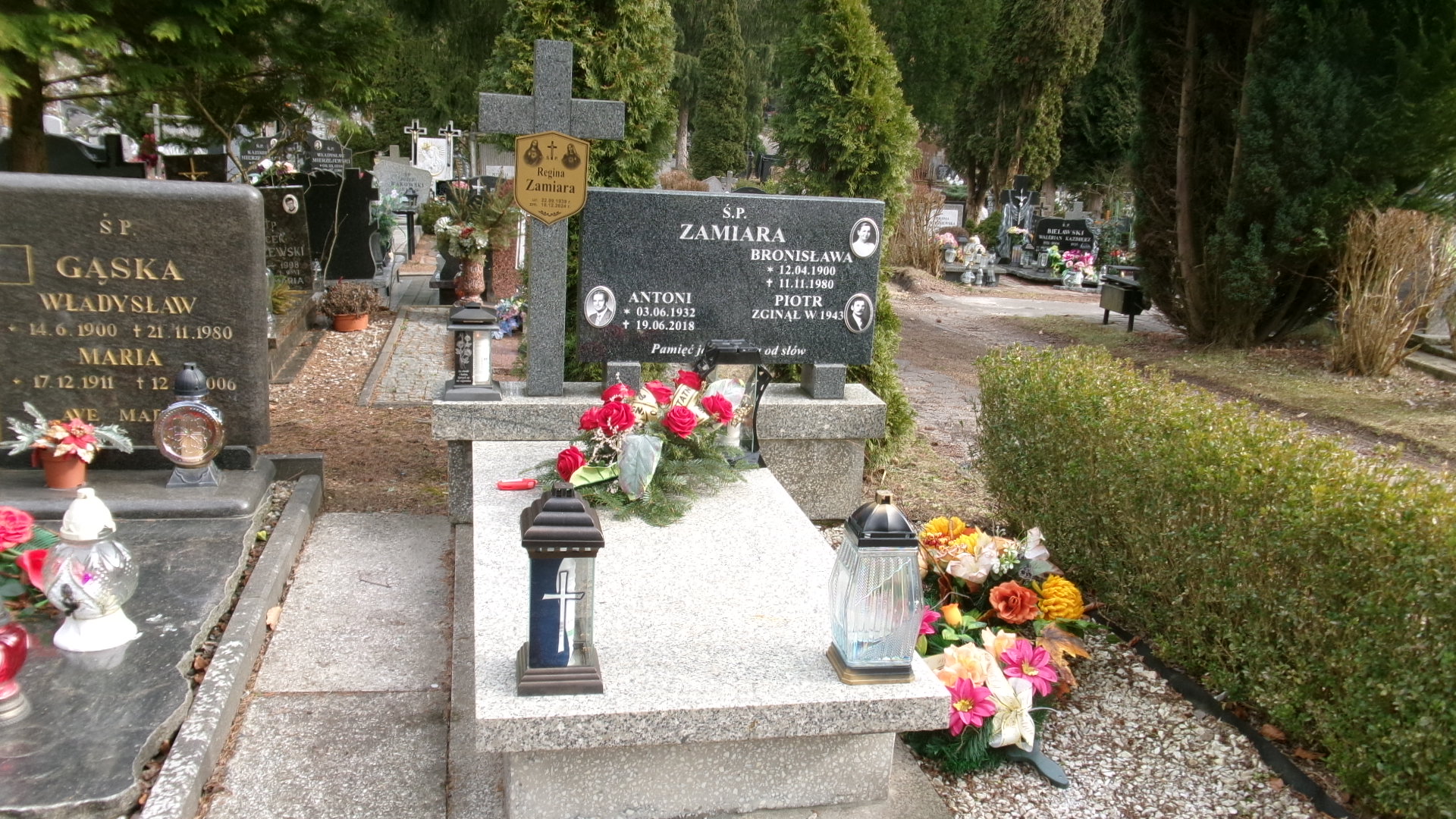 Grób Antoni Zamiara