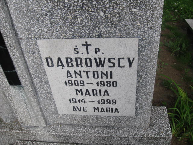 Antoni Dąbrowski 1909 Elbląg - Grobonet - Wyszukiwarka osób pochowanych