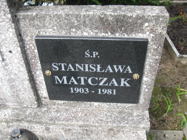 Stanisława Matczak 1903 Elbląg - Grobonet - Wyszukiwarka osób pochowanych