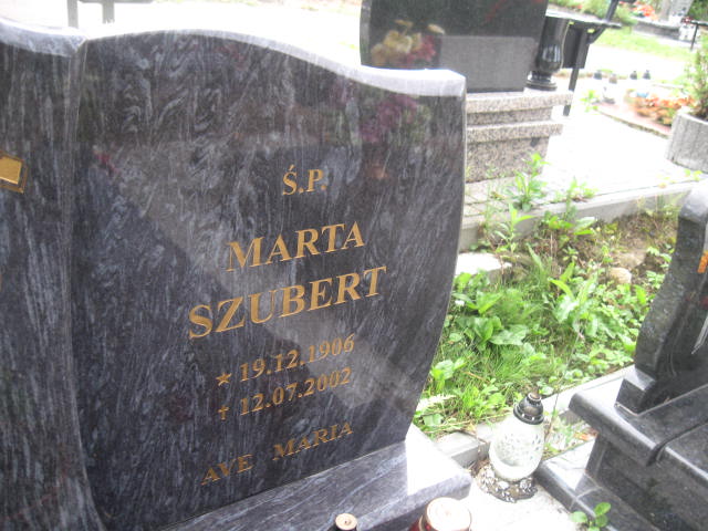 Marta Szubert 1906 Elbląg - Grobonet - Wyszukiwarka osób pochowanych