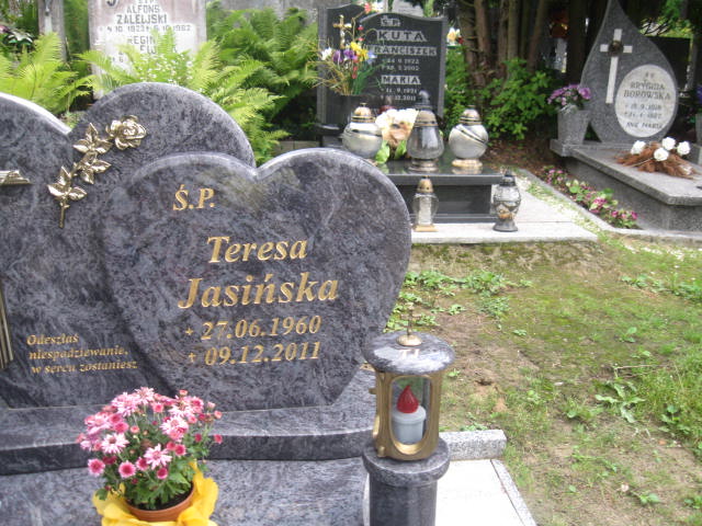 Teresa Jasińska 1960 Elbląg - Grobonet - Wyszukiwarka osób pochowanych