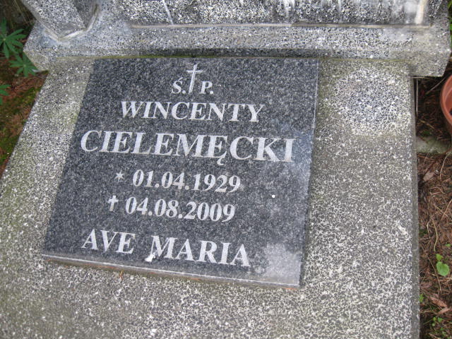 Wincenty Cielemęcki 1929 Elbląg - Grobonet - Wyszukiwarka osób pochowanych