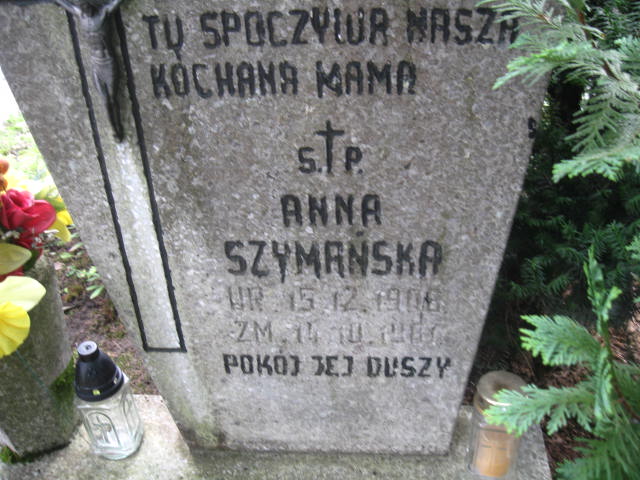 Anna Szymańska 1906 Elbląg - Grobonet - Wyszukiwarka osób pochowanych