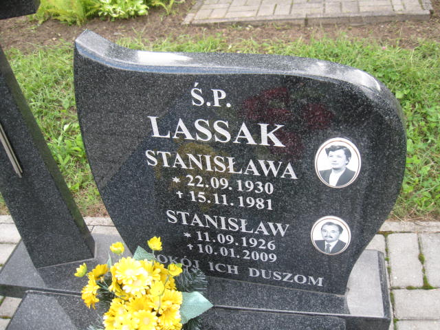 Stanisław Lassak 1926 Elbląg - Grobonet - Wyszukiwarka osób pochowanych
