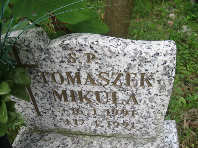 Tomasz Mikuła 1991 Elbląg - Grobonet - Wyszukiwarka osób pochowanych