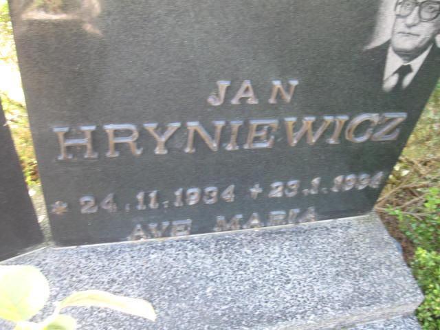Jan Hryniewicz 1934 Elbląg - Grobonet - Wyszukiwarka osób pochowanych