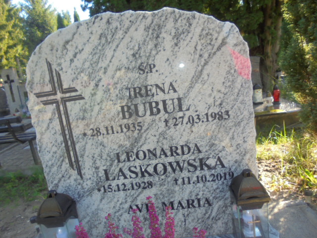 Leonarda Laskowska 1928 Elbląg - Grobonet - Wyszukiwarka osób pochowanych