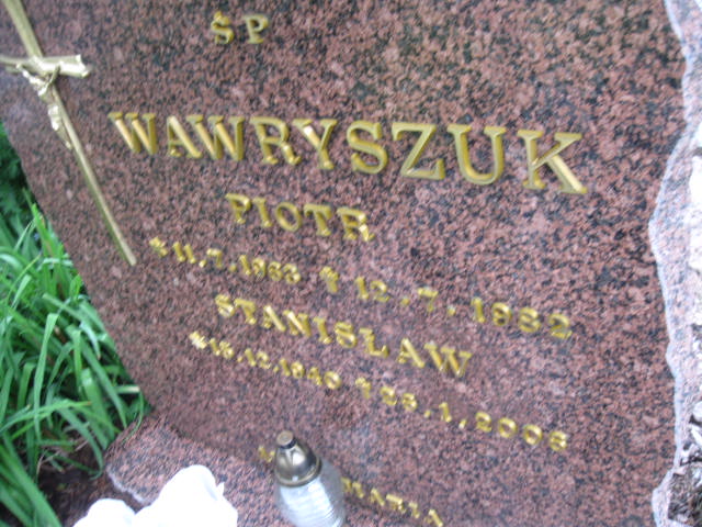 Stanisław Wawryszuk 1940 Elbląg - Grobonet - Wyszukiwarka osób pochowanych