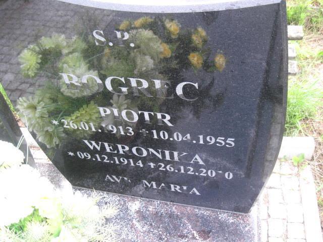 Weronika Bogrec 1914 Elbląg - Grobonet - Wyszukiwarka osób pochowanych