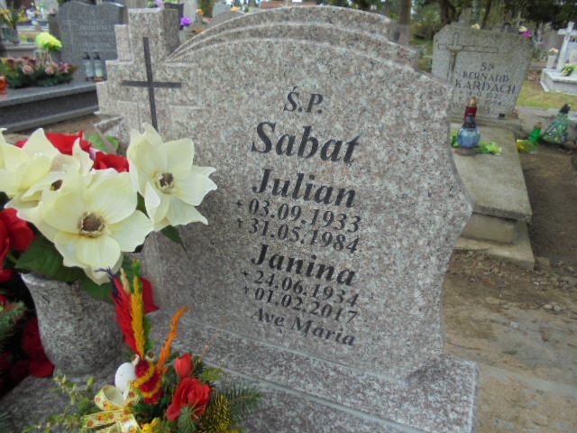 Janina Sabat 1934 Elbląg - Grobonet - Wyszukiwarka osób pochowanych