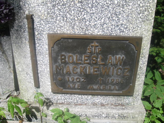 Bolesław Mackiewicz 1902 Elbląg - Grobonet - Wyszukiwarka osób pochowanych