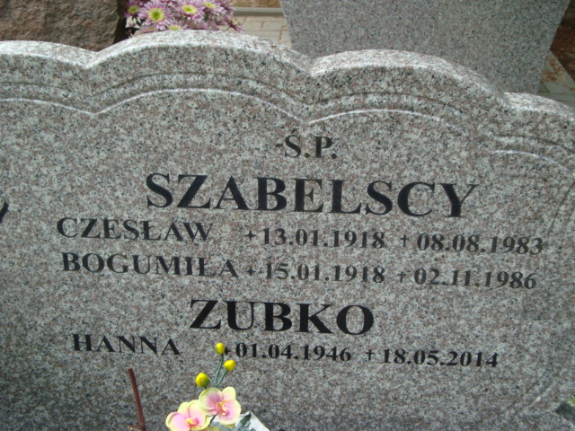 Hanna  Henryka Zubko 1946 Elbląg - Grobonet - Wyszukiwarka osób pochowanych