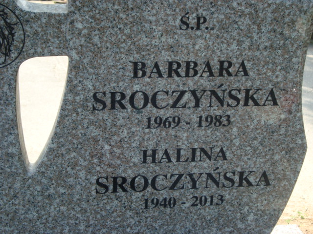 Barbara Sroczyńska 1969 Elbląg - Grobonet - Wyszukiwarka osób pochowanych