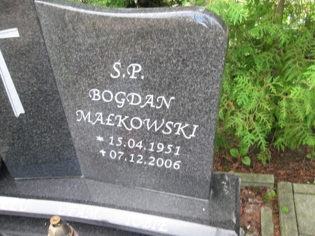 Bogdan Małkowski 1951 Elbląg - Grobonet - Wyszukiwarka osób pochowanych
