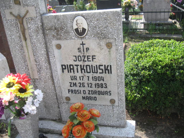 Józef Piątkowski 1904 Elbląg - Grobonet - Wyszukiwarka osób pochowanych