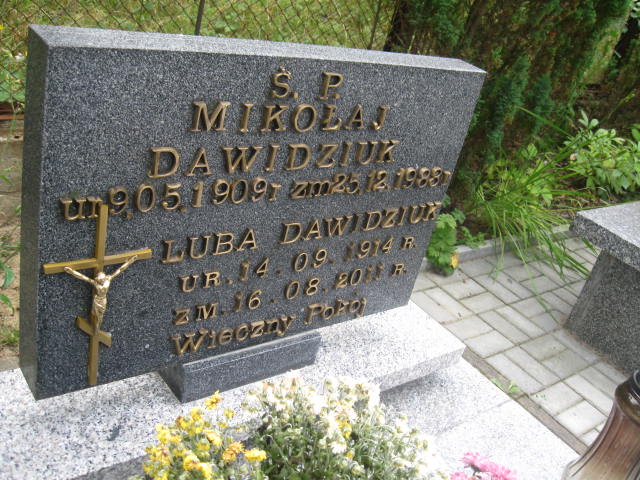 Mikołaj Dawidziuk 1909 Elbląg - Grobonet - Wyszukiwarka osób pochowanych