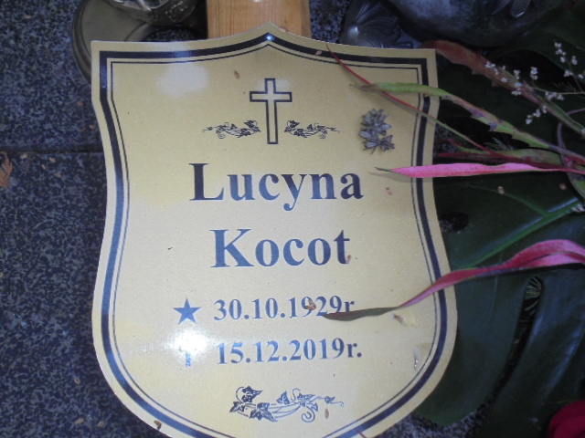 Lucyna Kocot 1929 Elbląg - Grobonet - Wyszukiwarka osób pochowanych