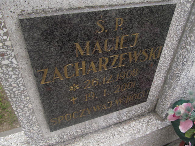Maciej Zacharzewski 1908 Elbląg - Grobonet - Wyszukiwarka osób pochowanych